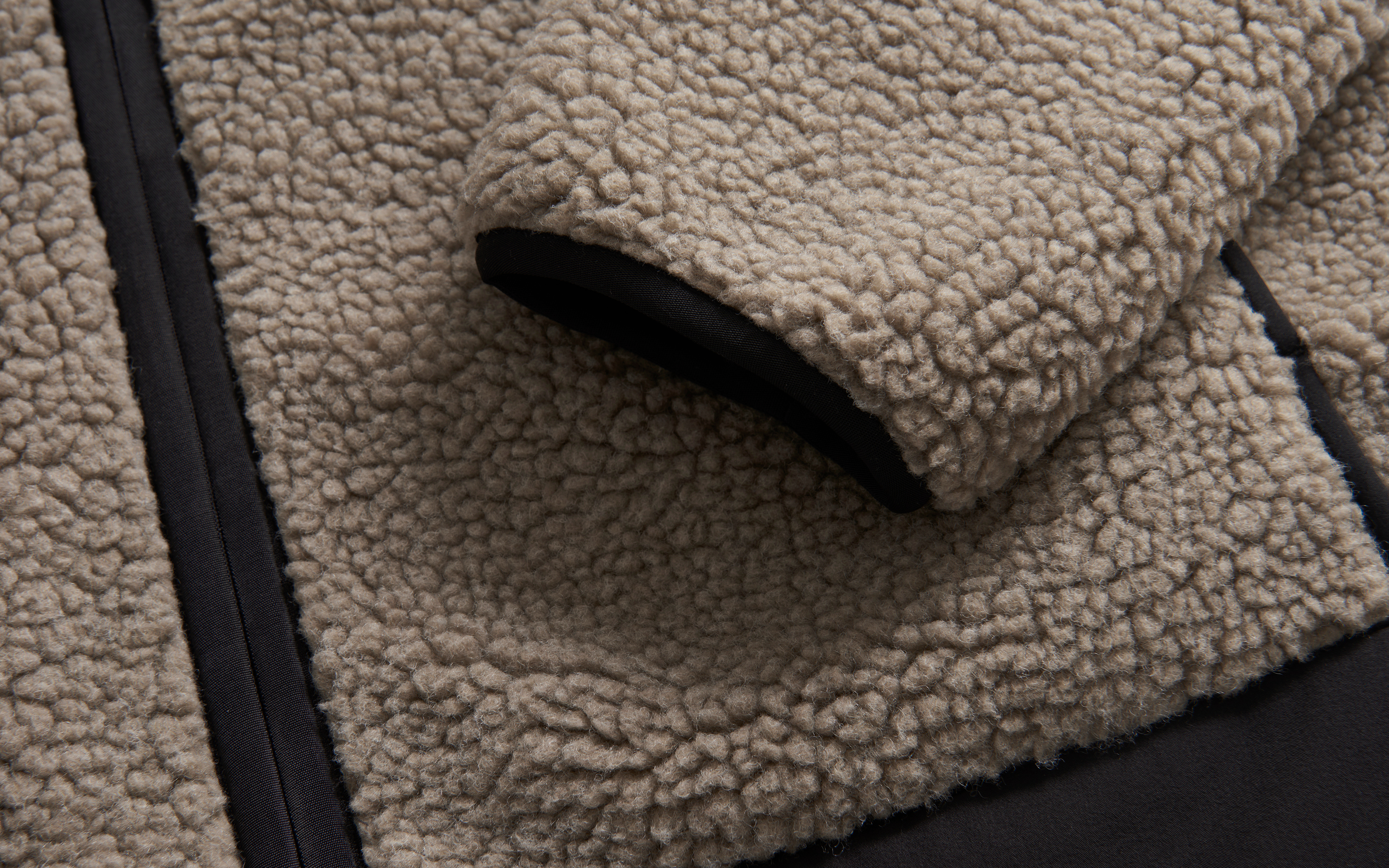 W GALE PILE ZIP HOOD